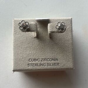 Silver Flower Earrings
